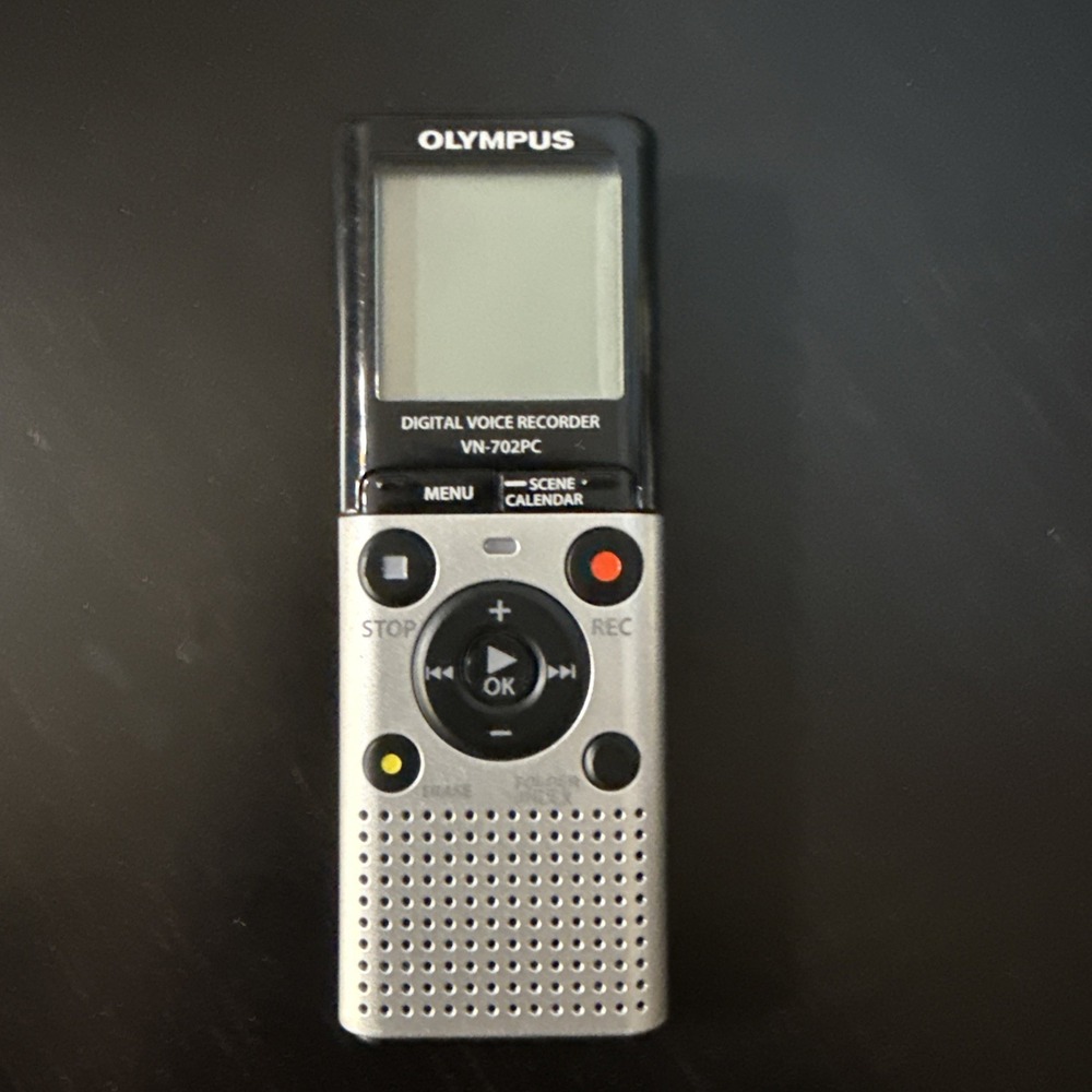 Olympus VN-702PC Digital Handheld Voice Recorder Memory Card Cover Is Broke